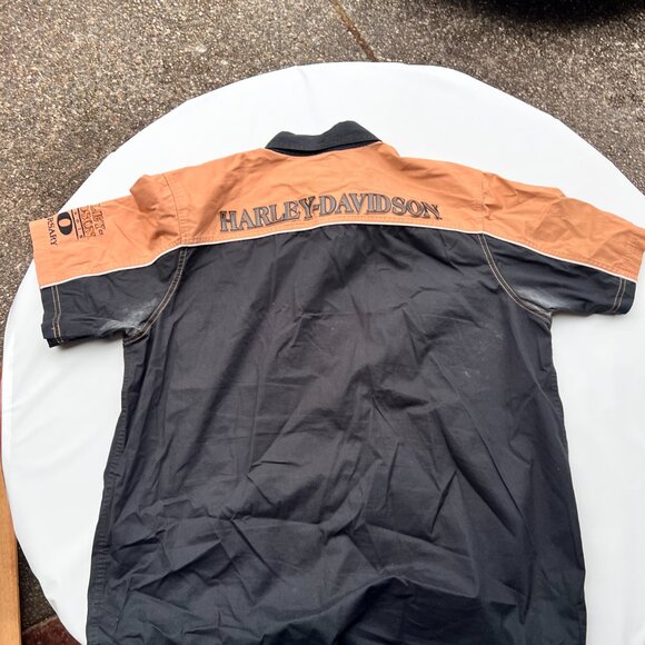 Harley-Davidson 110th Anniversary Dealer Shirt XL Black Orange 1903-2013 Short S - Picture 8 of 10